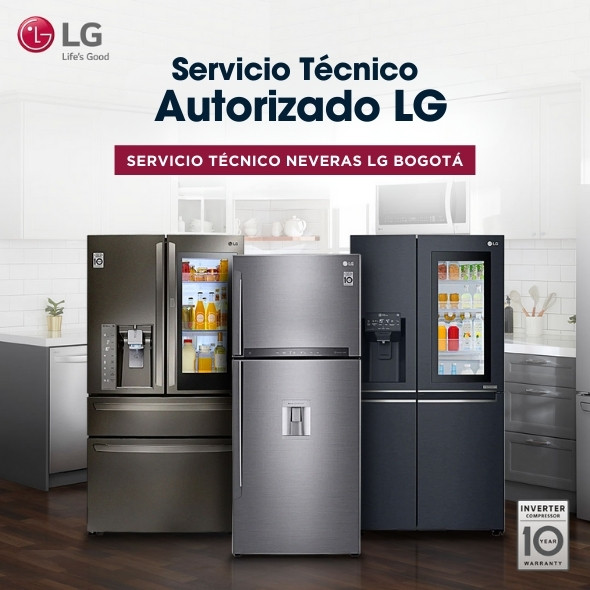 Servicio autorizado neveras LG en Bogotá